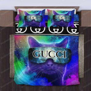 Cats Glasses Gucci Bedding Set Cats Glasses Gucci Bedding Set