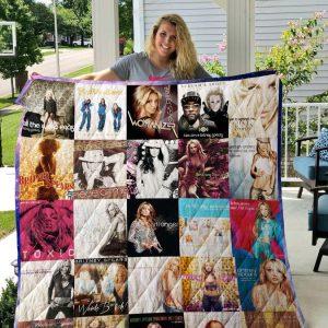 Britney Spears Singles Quilt Blanket Britney Spears Singles Quilt Blanket