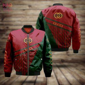 Gucci Red Mix Green Luxury Brand Bomber Jacket Limited Edition Gucci Red Mix Green Luxury Brand Bomber Jacket Limited Edition