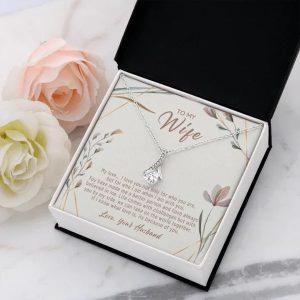 Gift For Wife To My Wife Necklace Wedding Anniversary Birthday Valentines 1 il 1140xN.4006334813 81rj 600x600 1