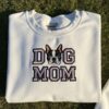 Dog Mom Embroidered Shirt