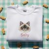 Custom Cat Dog Pet Embroidered Shirt