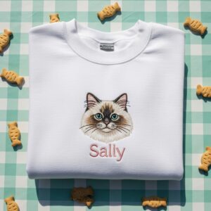 Custom Cat Dog Pet Embroidered Shirt