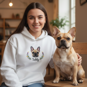 French Bulldog Embroidered Shirt