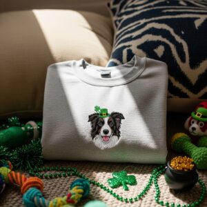 Border Collie Embroidered Shirt