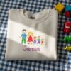 Custom Kid Drawing Embroidered Shirt