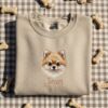 Pomeranian Dog Embroidered Shirt